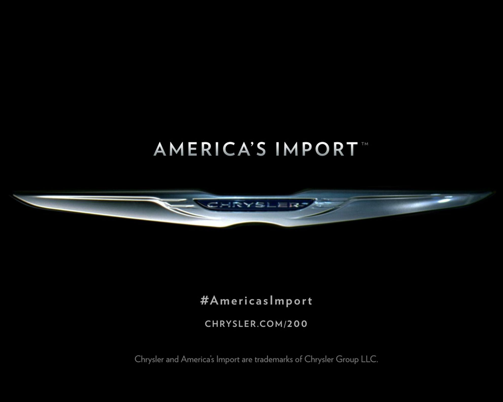 Chrysler ads imported from detroit